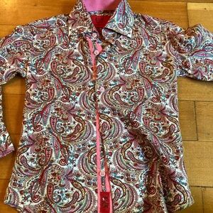 Pink Paisley Button Down
